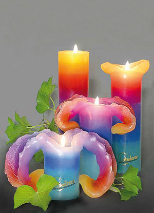 bougies-arc-en-ciel