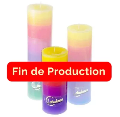 Bougie Lotus Rainbow - 18cm