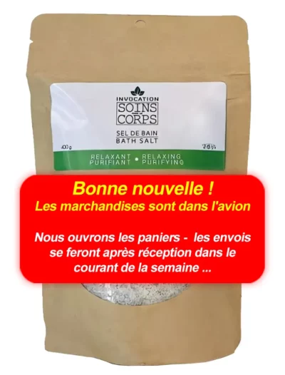 Sels de bain - 400 g - sachet compostable