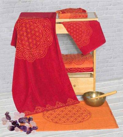 Serviettes et draps de bains<br>Rubis-Corail