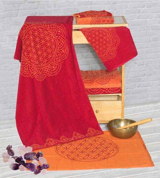 Serviettes et draps de bains<br>Rubis-Corail