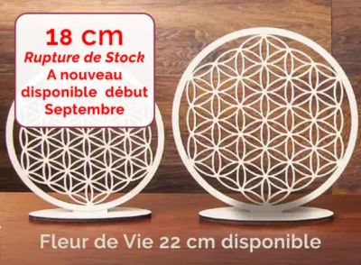 Fleur de Vie</br>Support Bois