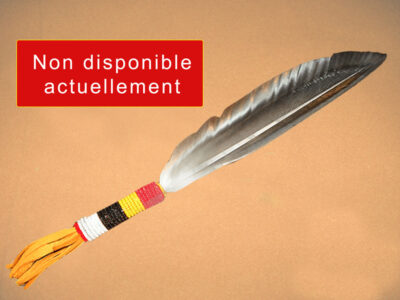 Plume avec perlage 4 directions<br>pour la fumigation<br>plume d'Oie Sauvage